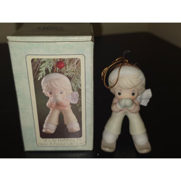 Precious Memories Other - Precious Moments Its So Uplifting To Have A Friend Like You 1993 Ornament 528846